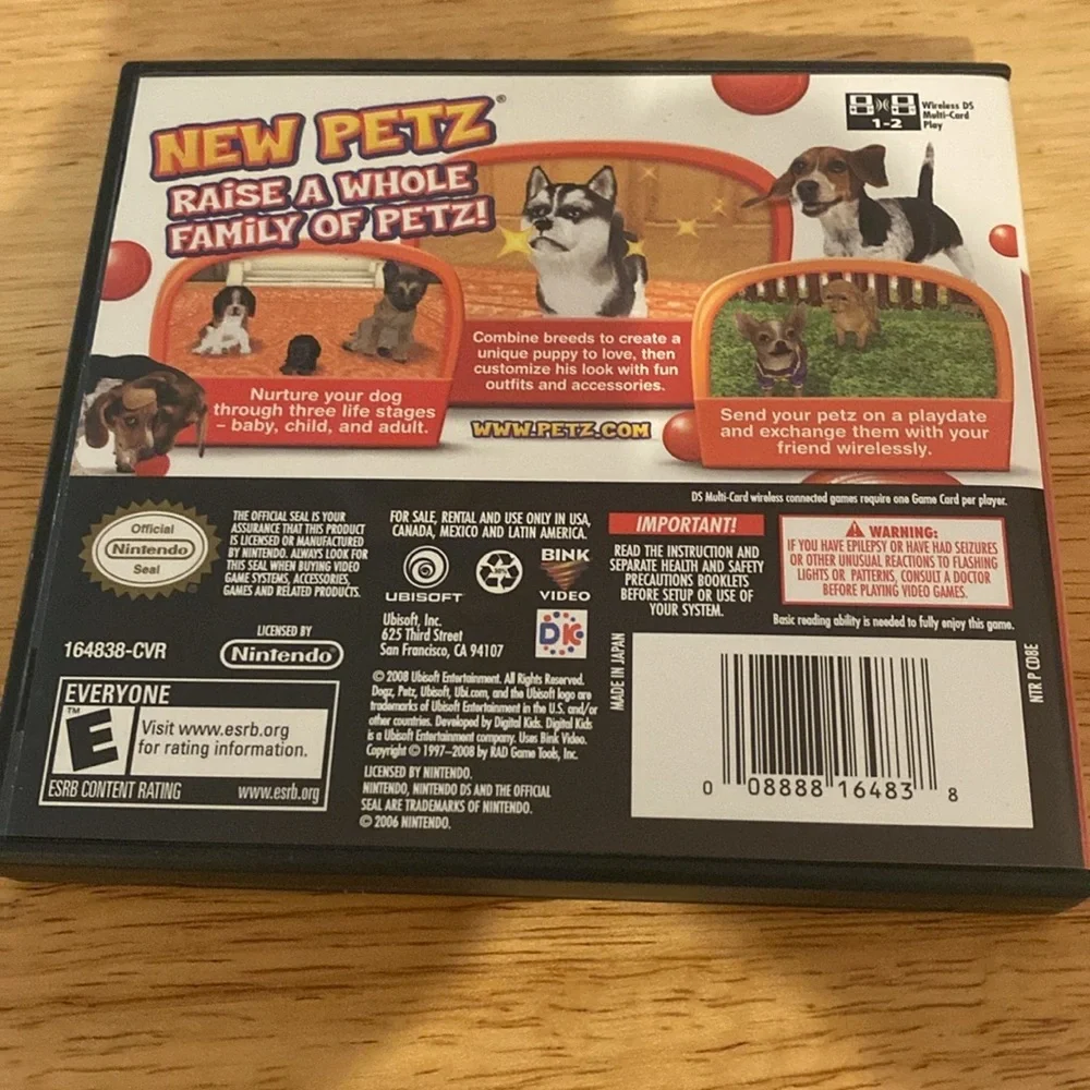 Petz Dogz Pack - Nintendo DS game